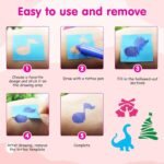 Sparkle Tattoo Fashion Angels Body Art Pen Supplies Temporary gel pens Kit with Stencil (No. 8806, MOQ 6) - Image 3