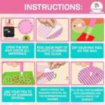 DIY 3D Cartoon Diamond Clock Painting Kit for Kids (No. ZS-167) - Image 3