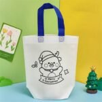 DIY Graffiti Party Bag | 12 x 14 Inches Reusable Non-Woven Coloring Bags  | Pack of 24 Pcs (No. D-1224) - Image 2