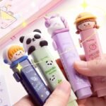 Sliding Retractable Erasers | Cute Cartoon Pattern Erasers for Kids (No. 3088A, Assorted Prints, MOQ 24) - Image 4