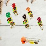 Multi Color Teddy Bear Hair Spring Ties for Girls (No. HA-24, Pack of 12)