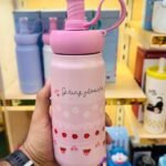 Insulated Fruit Style Double-Wall Tumblers with Straws 500ml (No. HH-16, Assorted Prints)