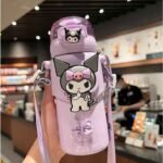 Kuromi Sanrio Style Double-Wall Tumblers with Straws 500ml (No. HH-17 Assorted Prints) - Image 2