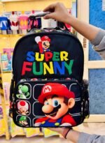 Multicharacter School Bags 16 Inch (No. Bag-01, MOQ 2, Assorted Prints)