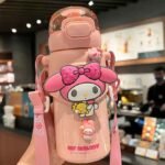 Kuromi Sanrio Style Double-Wall Tumblers with Straws 500ml (No. HH-17 Assorted Prints) - Image 3
