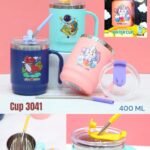 Cute Insulated Stainless Steel Mug | Astronaut, Dino & Unicorn | 400ml (No. 3041, MOQ 4)