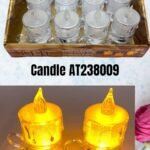 Decorative LED Candles Light Flameless and Smokeless (Pack of 12, No. 1011 AT238009)