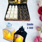 Smokeless LED Candle Light Lantern Lamp (Temple Shape) (Pack of 24, No. S-1459)