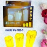 LED Candle Light 3 different Height (3 pcs set, No. WM-1120-3, MOQ 6)
