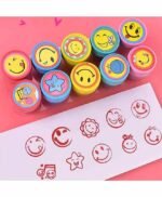 Emoji Stamps for Kids – Art and Craft School Supplies, Stamping Set (No. CY995-2, MOQ 6) - Image 2
