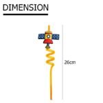 Curly 4 PCS set Reusable Straws Smoothie Drinking Straws (No. SB-030, Assorted Prints, MOQ 6) - Image 4