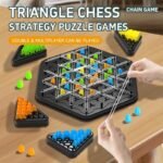Triangle Chess Game Triggle Elastic Band Game (No. SB-050, MOQ 4)