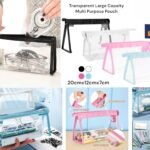 Triangular Transparent Utility Pouch (No. D-1242, MOQ 6)