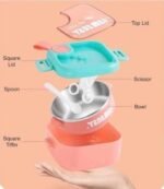 Tedmed Stainless Steel Small Cartoon Theme Lunch Box 750 ML for Kids, Tiffin Box (No. 6126, MOQ 3) - Image 2