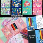 Cartoon Colouring Book with 8 Colour Pencils, Art and Craft Book Set(No. CB-85, Assorted Prints, MOQ 4)
