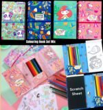 Cartoon Colouring Book with 8 Colour Pencils, Art and Craft Book Set(No. CB-85, Assorted Prints, MOQ 4)