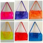 Transparent Duffle Bag Assorted Colors (No. SB-034, Assorted Color, MOQ 4)