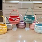 Warm Wishes Cotton Hamper Basket Assorted Colors 13x5 inch (Model No. 24)