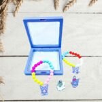 Kuromi Bead Bracelet For Girls (No. HA-167, 1 Box | 12 Bracelets)