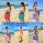 Western Themed Crocs Beach Bag || 26x20 cm (No. 271-4, MOQ 3)