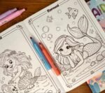 A4 Mermaid Coloring Book 16 Pages Print (No. CB-38, MOQ 12) - Image 2