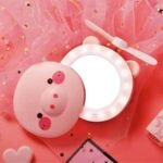 Portable 3 in 1 Cartoon LED Makeup Mirror Light with USB Mini Fan (No. 1148, MOQ 6) - Image 3