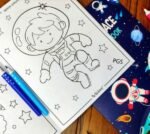 A4 Cute Astronaut Coloring Book 16 Pages Print (No. CB-38, MOQ 12) - Image 2