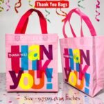 Blue and Pink Thank You Gifting Bags | Pack of 40 Pcs (No. D-1259) - Image 2