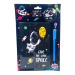 Gift Set - A5 Ruled Soft Bound Diary with Pen & Badge (No. D-1204, MOQ 4) - Image 3