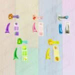 Multi Colors Hair Clips for Kids (No. HA-122, Pack of 10)