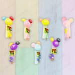 Multi Color Teddy Bear Hair Spring Ties for Girls (No. HA-23-4, Pack of 12)