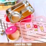 Lunch Box Insulated Air Tight with Utensils, Stainless Steel, 750 ml (No. 7089, MOQ 3)