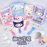 Cute Sanrio Hand Makeup Mirror Comb (No. 7117, Assorted Prints, MOQ 4)