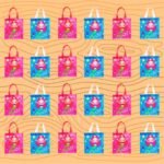 Multi-Purpose Reusable Hand Carry Bag - Mermaid Gifting Bags | Pack of 40 Pcs (No. D-1222) - Image 2
