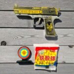Metal Mouser Air Toy Gun with 100 BB Bullets & Dart Board for Kids (No. SB-106, MOQ 4)