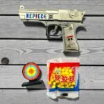 Metal Mouser Air Toy Gun with 100 BB Bullets & Dart Board for Kids (No. SB-106, MOQ 4) - Image 5