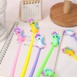 Unicorn silicone signature pen for Home School Office Supplies, shake Gel pen,0.5mm (MOQ 12) - Image 3