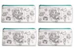 Color Your Own Cartoon Zipper Pencil Pouch DIY Craft Kit for Kids (No. D-1208, MOQ 12) - Image 2