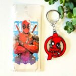 Deadpool Red Metal Revolving Keychain (No. KC-03, MOQ 4)