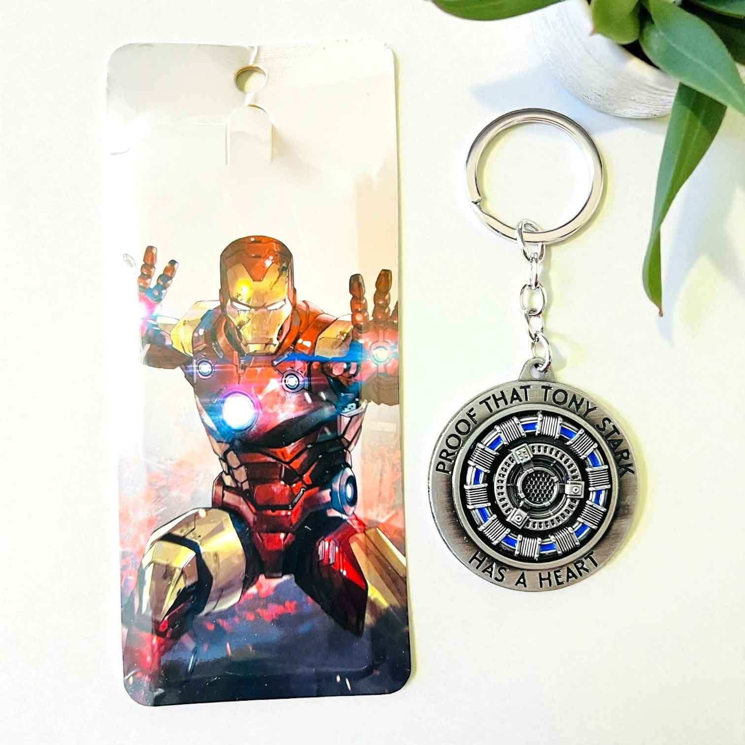 revolving-keychain-iron-man-silver.jpg Iron Man Silver Revolving Keychain (No. KC-03, MOQ 4) - Image 1