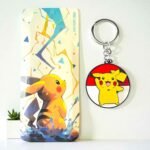 Pikachu Yellow Red Revolving Keychain (No. KC-03, MOQ 4)