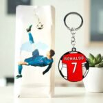Ronaldo Metal Revolving Keychain (No. KC-03, MOQ 3)