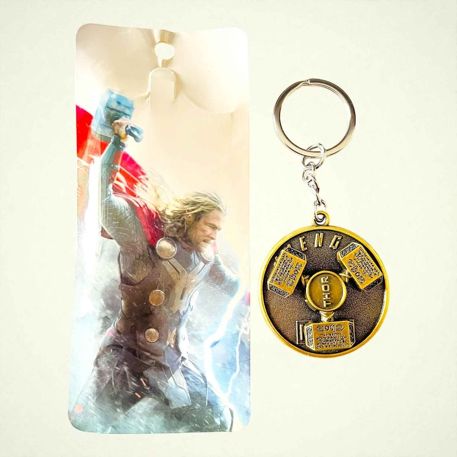 revolving-keychain-thor-hammer.jpg Thor Hammer Revolving Keychain (No. KC-03, MOQ 4) - Image 1