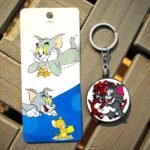 Tom and Jerry Round Shape Metal Revolving Keychain (MOQ 4)