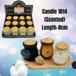 Handmade Aroma Glass Jar Premium Candle/Diwali (Pack of 12, No. 1014)