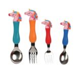 Unicorn Spoon and Fork Cutlery set for Babies and Kids - Stainless Steel (No. CS-6599, MOQ 4) - Image 3