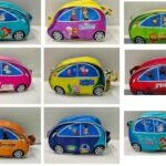 Car Shape Cartoon Based Sling Bag (No. SB-039, Assorted Prints, MOQ 12)