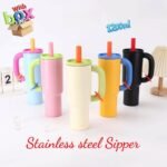 Luxury Vacuum Insulated Sipper with Straw 1200ml (No. 8158, Assorted Colors)