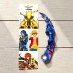 Folded Toy Knife for Kids Assorted Anime Cartoon Character Prints (No. SB-107, Assorted Prints, MOQ 4)