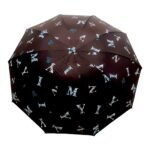 3 Fold Manual Open Satin Printed Umbrella, Rain and Sun Protective (Design 01) - Image 6